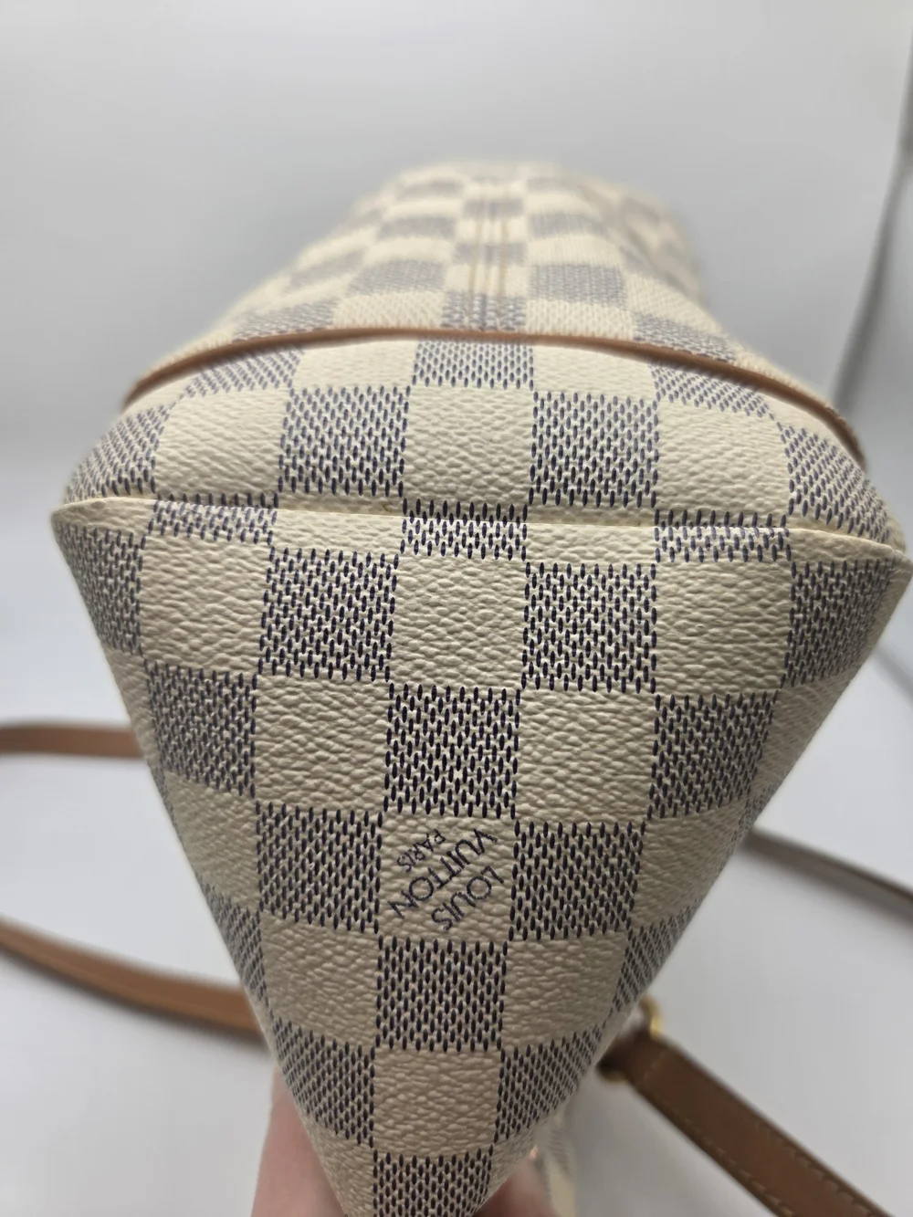 Authentic Preloved Louis Vuitton Damier Azur Totally PM Purse W Dust Bag & COA